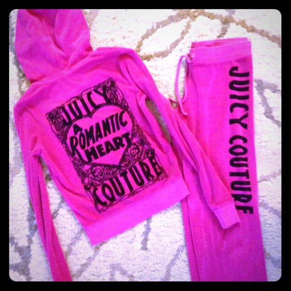 Pre-loved Auth Juicy Couture Tracksuit- pink SP