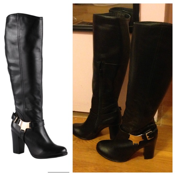 ALDO black leather Jaminet boots
