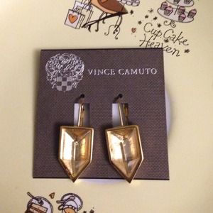 NEW Vince Camuto goldstone with clear gold crystal