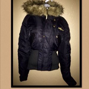 Apple bottom puffy jacket