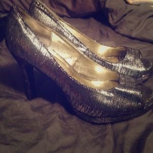 Wet Seal Silver Heels