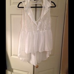 Sheer & Lace baby doll shirt