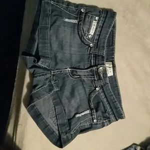 Denim shorts