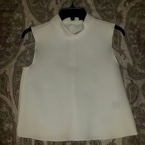 Neoprene cropped tank top