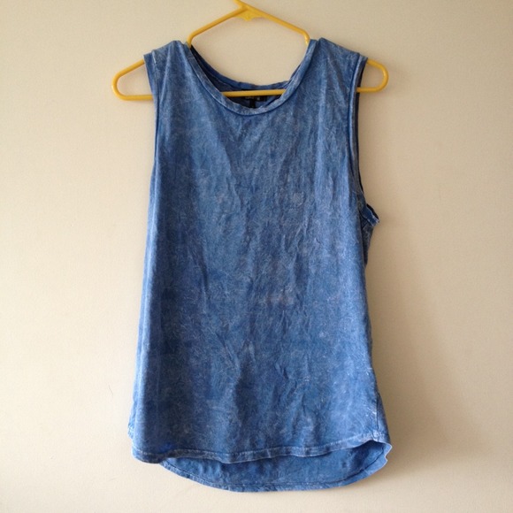Nollie acid wash tunic tank