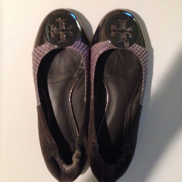 Tory Burch snakeskin flats