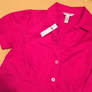 BR hot pink shirt