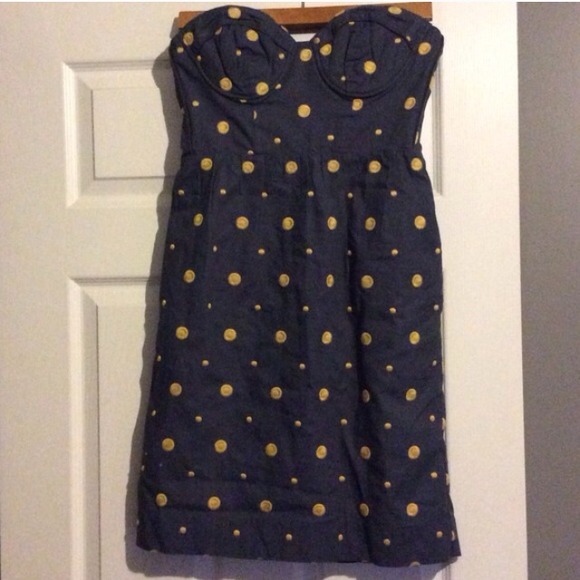 ISO Anthropologie Dress, strapless polka dot