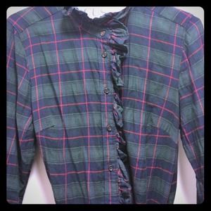 Fitted boyfriend button down