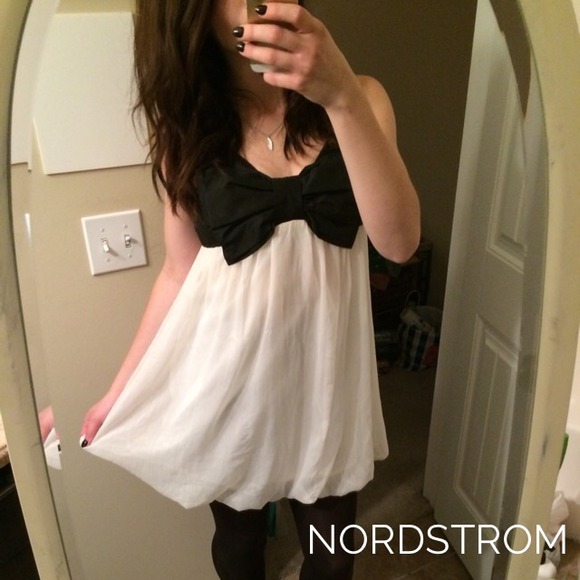 Black & White Nordstrom Bow Dress
