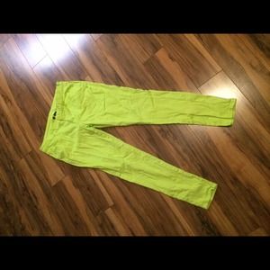 Neon green pants