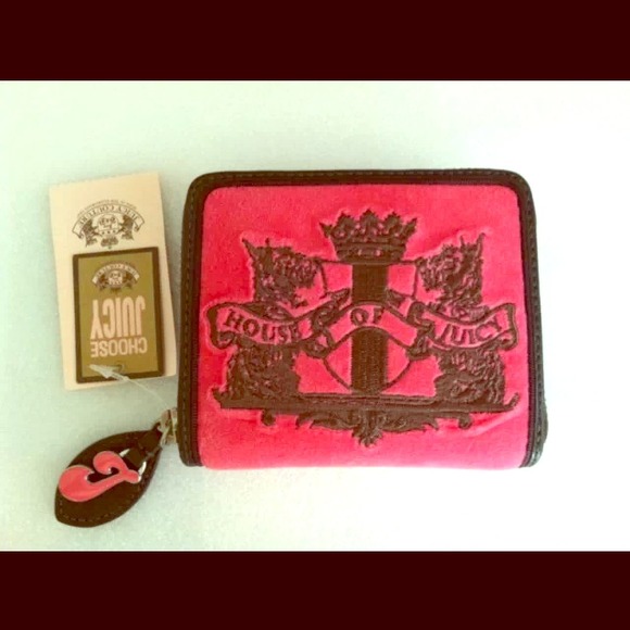 Juicy Couture Scottie Embroidery Zip Wallet