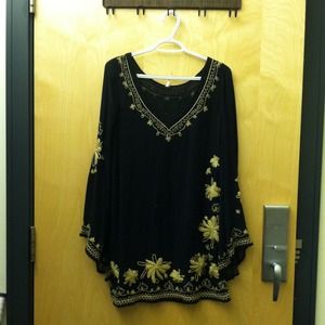 💖 Skyfall Embroidered Black Dress💖