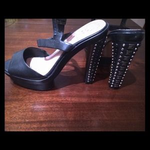 Vince Camuto Embellished Black Heels