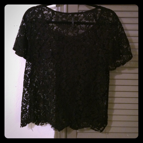 Francesca's Collections Tops - FINAL DAY BEFORE DONATION Black Lace top