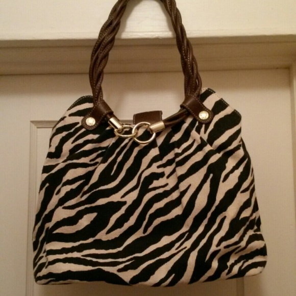 Zebra print purse