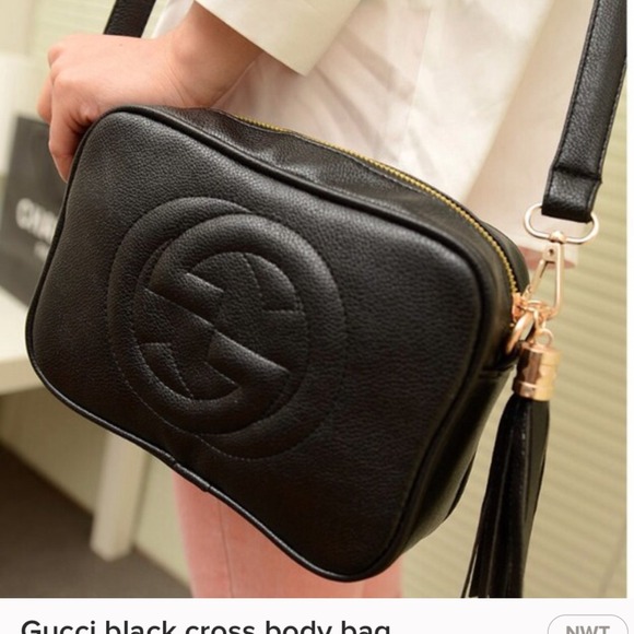 Gucci black cross body bag