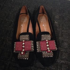 Jeffrey Campbell "present" black smoking slipper 7