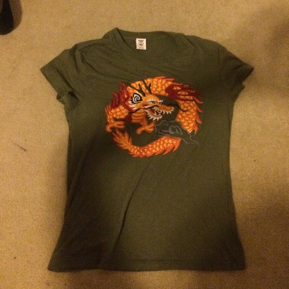 Lucky brand dragon Tshirt