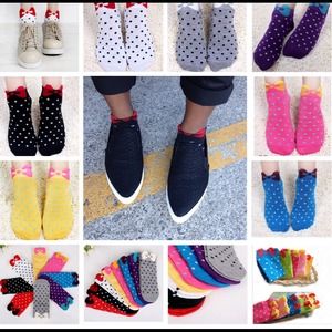 CUTE CANDY COLOR ANKLE SOCKS
