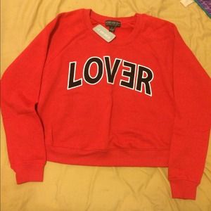 F21+ LOVER Cropped Sweatshirt!