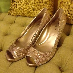 Guess Brand Peep Toe Heel
