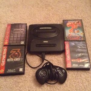 Sega Genesis with 4 games