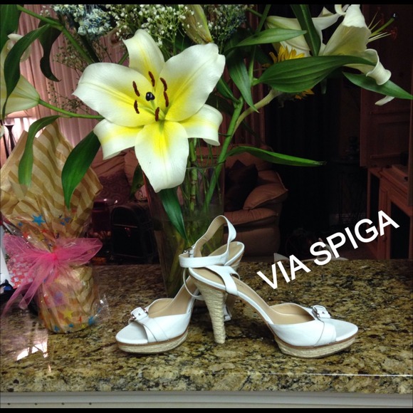 🌹❤️VIA SPIGA - ITALIAN LEATHER SHOES - WHITE