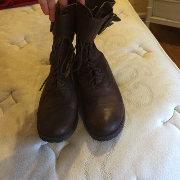 Brown Combat Boots