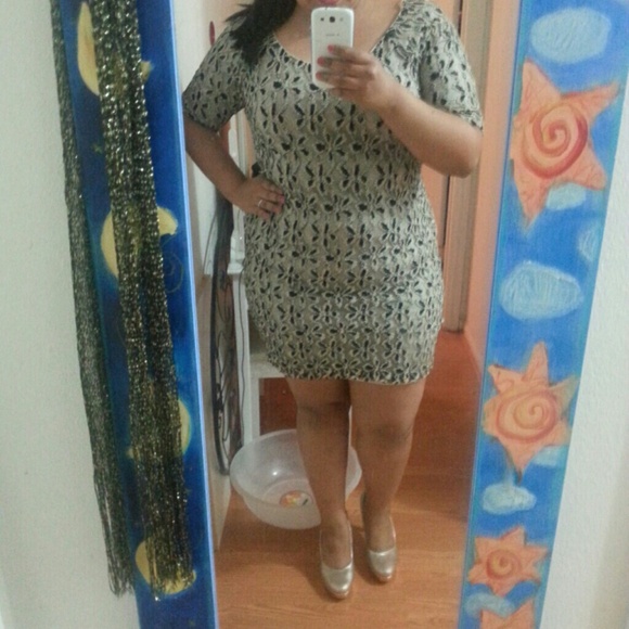 Torrid black and gold dress