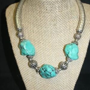 Vintage turquoise and sterling silver