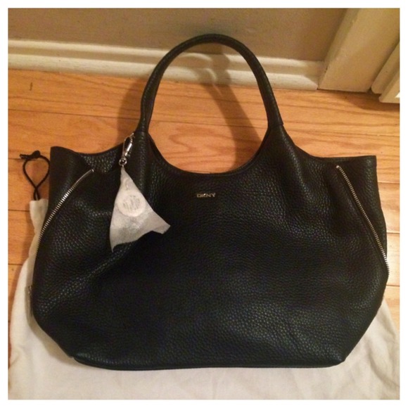 Dkny Bags Donna Karan Black Textured Purse Poshmark