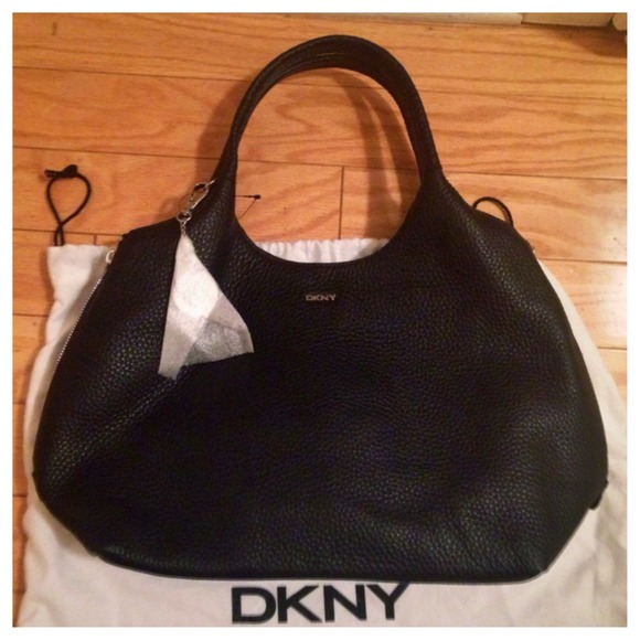 Donna Karan Gorgeous Black Textured Purse - Picture 3 of 4