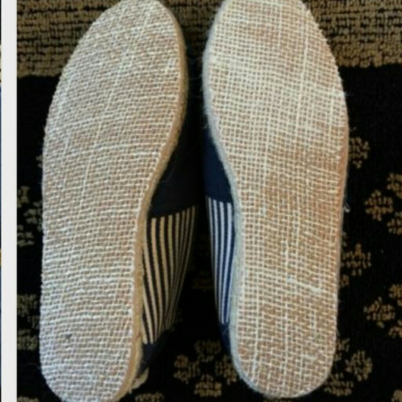 Navy blue striped canvas TOMS - Picture 4 of 4