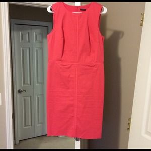 Ann Taylor casual dress, pink/coral, size 10