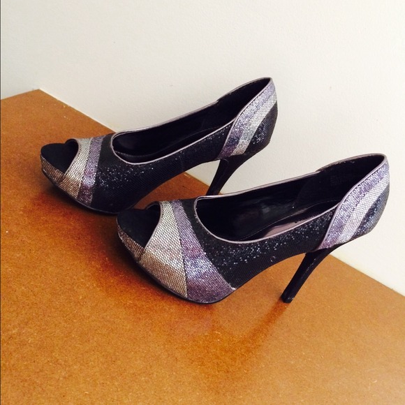 worthington shoes worthington sold black silver glitter heels from worthington shoes worthington sold black silver glitter heels from