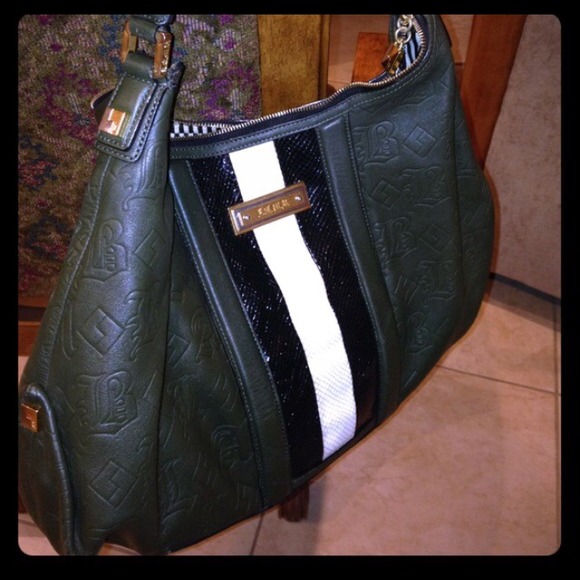 LAMB green and black bag