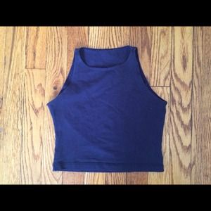 Cotton Spandex Sleeveless Crop Top