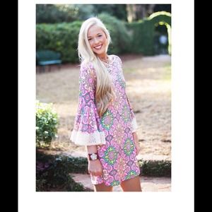 Judith March Neon Wallpaper Shift Dress