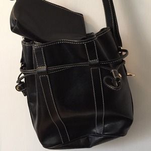 Lancel Paris Elsa Drawstring Bucket Handbag