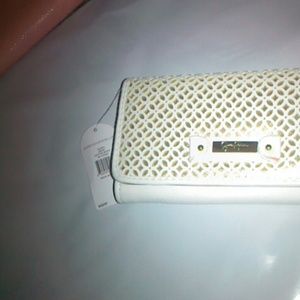 Jessica Simpson Judith Wallet Ivory Gold JS9781