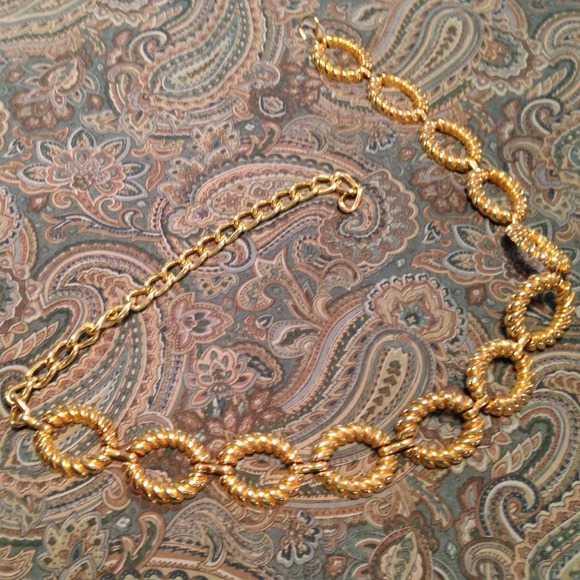 Gold chain belt
