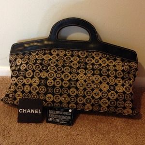 Beautiful brown Chanel with multiple CC Pattern