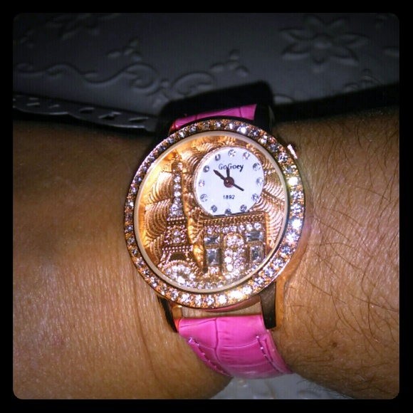 Accessories - GIFTED!!!!!!  Eiffel Tower Watch with Pink Strap