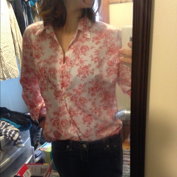 Flower button down