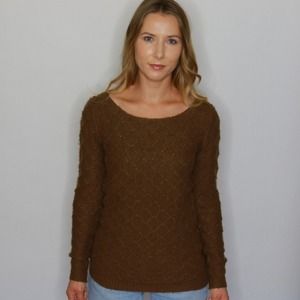 Chocolate textured sweater