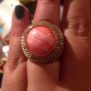 Orange and gold ring