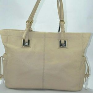 Calvin Klein Vachetta Pebble Leather Tote Purse