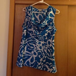 Sold in Bundle - Blue and White Top