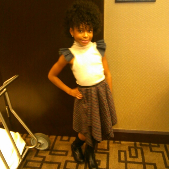 Kids  skirt outfit custom made